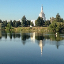 Idaho Falls Greenbelt and Mormon Temple