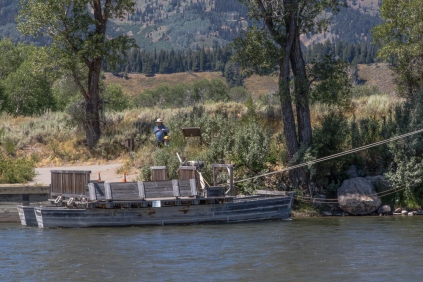 Menors Ferry Crosses the Snake River