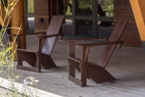 Chairs on Porch of LSR Visitor Center
